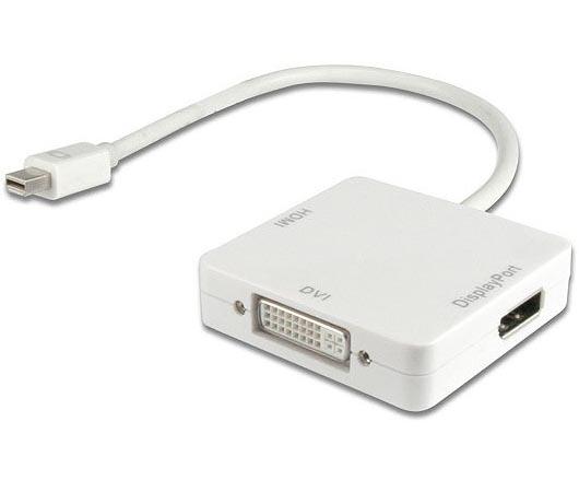 Фото - Переходник Orient C305 Mini DisplayPort - HDMI/ DVI/ DisplayPort белый 30305 переходник lenovo mini displayport vga 0a36536