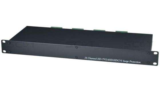Устройство грозозащиты SC&T SP016HDT цепей видео HDCVI/HDTVI/AHD на 16 каналов для кабеля витой пары