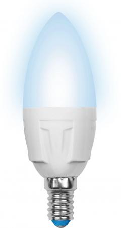 Лампа светодиодная свеча Uniel UL-00000767 E14 7W 4500K LED-C37-7W/NW/E14/FR PLP01WH