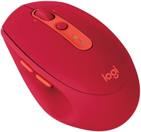 Мышь беспроводная Logitech M590 красный USB 910-005199