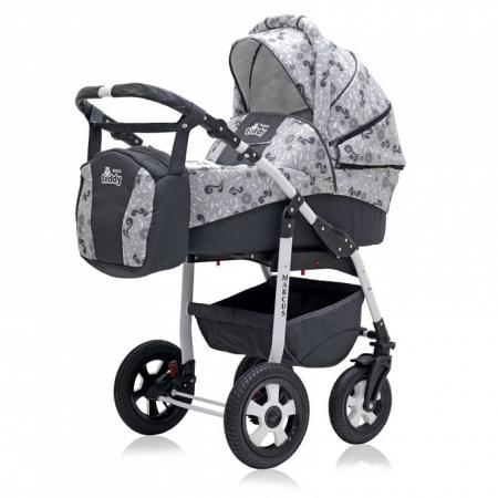 

Коляска 3-в-1 Tedy BartPlast Marcus PCOF (M02 графит-серый)