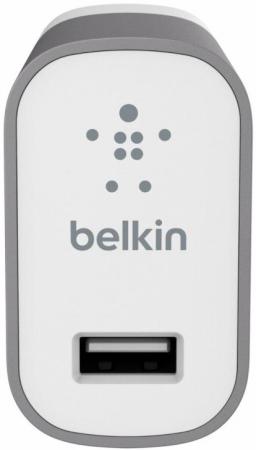 Сетевое зарядное устройство Belkin F8M731vfGRY 2.4А USB серый