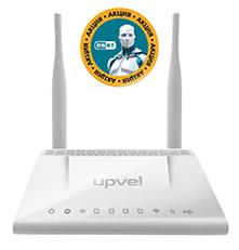 Беспроводной маршрутизатор ADSL Upvel UR-344AN4G V1.2 802.11bgn 300Mbps 2.4 ГГц 4xLAN белый
