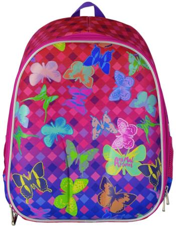 Рюкзак с анатомической спинкой Action! Animal Planet Бабочки 17 л розовый разноцветный AP-ASB4614/1/17