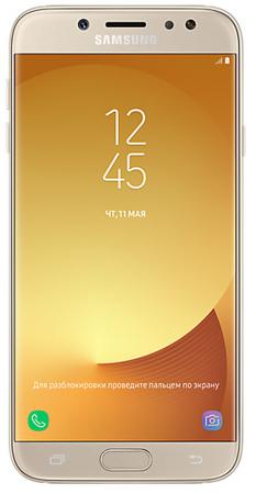 Смартфон Samsung Galaxy J7 2017 золотистый 5.5" 16 Гб NFC LTE Wi-Fi GPS 3G SM-J730FZDNSER