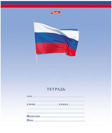 Тетрадь школьная Хатбер "ТРИКОЛОР" 12 листов линейка скоба 12Т5В2/Т