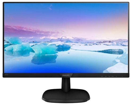 Монитор 23.8" Philips 243V7QSB черный IPS 1920x1080 250 cd/m^2 8 ms VGA DVI 243V7QSB/00(01)