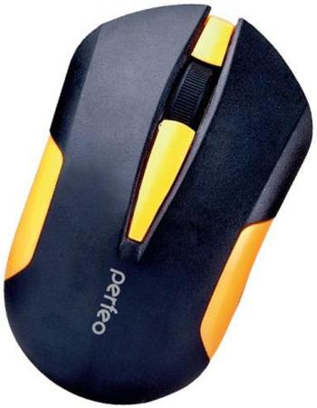 Мышь беспроводная Perfeo Sonata чёрный жёлтый USB