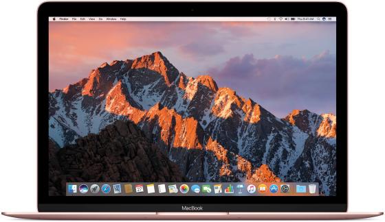 Ноутбук Apple MacBook 12" 2304x1440 Intel Core M3 256 Gb 8Gb Intel HD Graphics 615 розовый macOS MNYM2RU/A