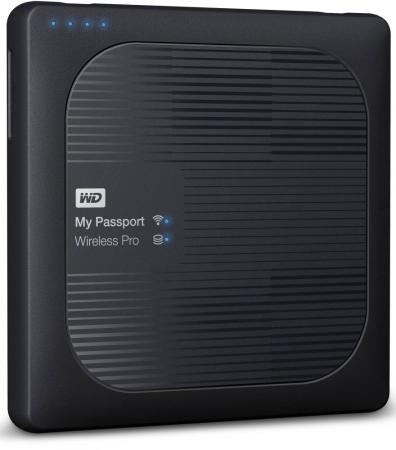 Внешний жесткий диск USB 3.0/WiFi 1 Tb Western Digital My Passport Wireless Pro WDBVPL0010BBK-RESN черный