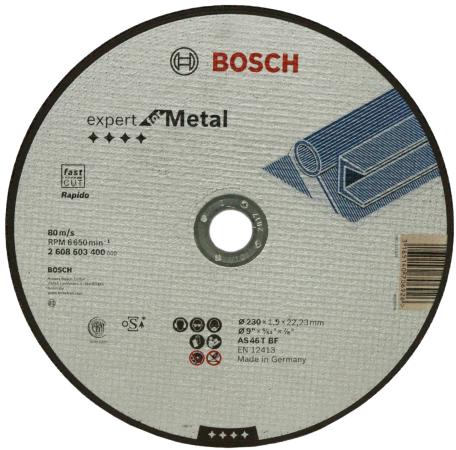 

Отрезной круг Bosch ExpertMetal 230x1.9мм 2608603400