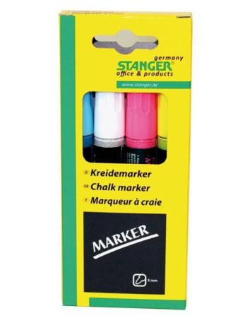 Набор маркеров Stanger 620030 3 мм 4 шт разноцветный