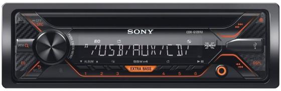 Автомагнитола SONY CDX-G1201U USB MP3 CD FM 1DIN 4x55Вт черный