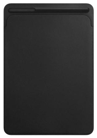 Чехол Apple Leather Sleeve для iPad Pro 10.5 чёрный MPU62ZM/A