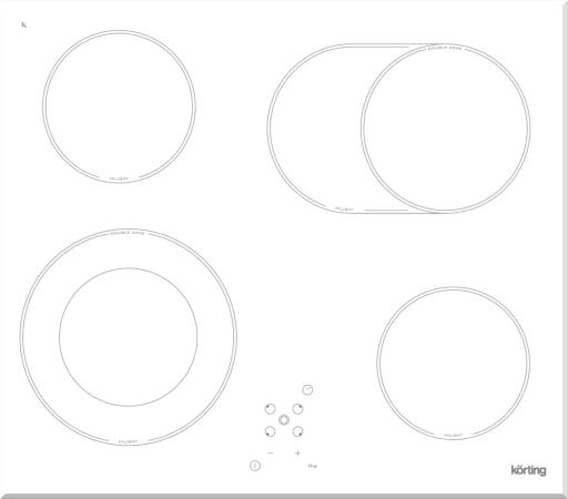 

Варочная панель электрическая Korting HK 62051 BW белый