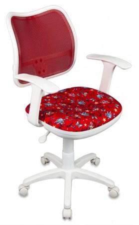 Кресло детское Бюрократ CH-W797/RD/ANCHOR-RD спинка сетка красный сиденье красный якоря