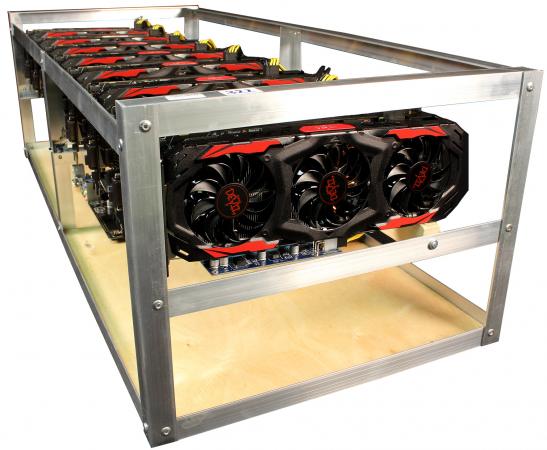 Персональный компьютер / ферма 8192Mb Inno3D HERCULEZ GeForce GTX 1070 Twin x8/Intel Celeron G3900 2.8GHz/ H110 PRO BTC+ / DDR4 4Gb PC4-17000 2133MHz / SSD 60Gb /Блок питания серверный 1800 Вт(№328/329/330/331)