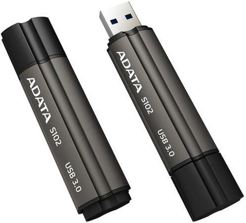 Флешка USB 256Gb A-Data S102 Pro USB 3.0 AS102P-256G-RGY серый