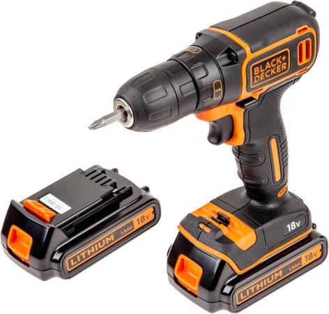 

Аккумуляторная дрель-шуруповерт Black & Decker BDCDC18K1B-QW