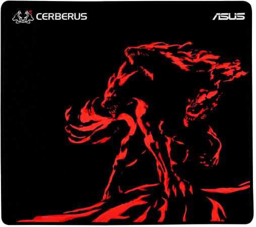 Коврик для мыши Asus Cerberus Mat Plus черный/красный 90YH01C2-BDUA00