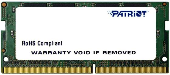 Оперативная память для ноутбука 4Gb (1x4Gb) PC3-19200 2400MHz DDR4 SO-DIMM CL17 Patriot PSD44G240081S patriot ddr4 so psd44g266681s 4gb