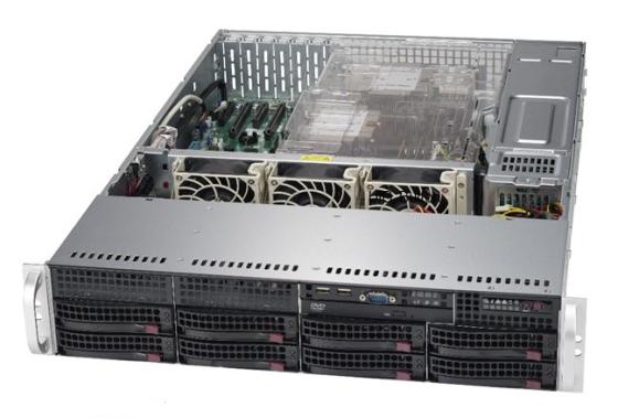 Серверная платформа Supermicro SYS-6029P-TR 2U/2xLGA3647/iC621/16xDDR4/8x3.5 SATA3/IPMI/VGA/2xGb/1000W 1+1