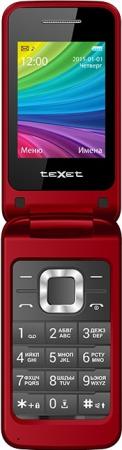 Мобильный телефон Texet TM-204 красный 2.4" 32 Mb