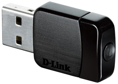 Беспроводной USB адаптер D-LINK DWA-171/RU/A1C 802.11ac 433Mbps 2.4ГГц  или 5ГГц 19dBm