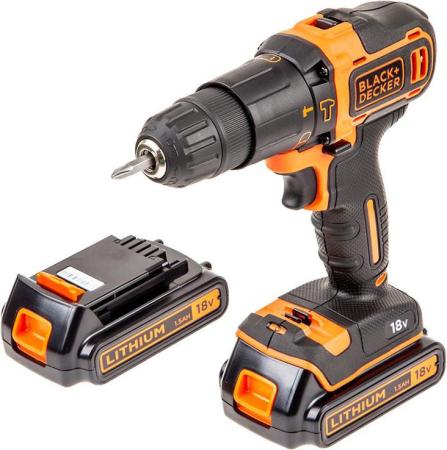 

Аккумуляторная дрель-шуруповерт Black & Decker BDCHD18KB-XK