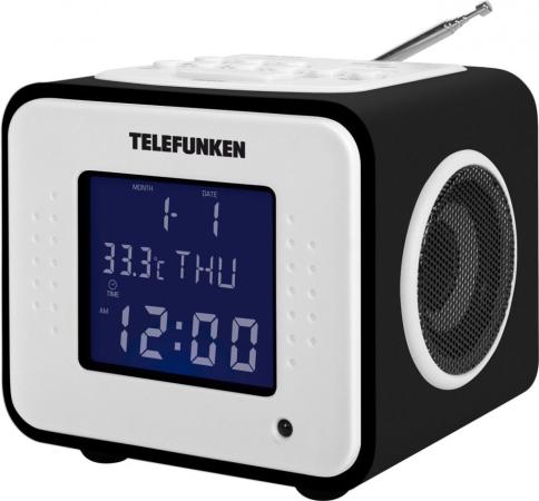Часы с радиоприёмником Telefunken TF-1575(U) черное дерево