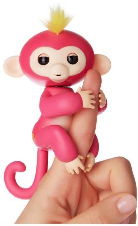 Интерактивная игрушка обезьянка WowWee Fingerlings - Белла 12 см розовый пластик 3705A