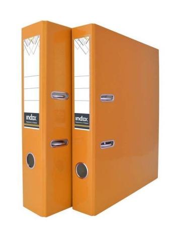 Папка-регистратор COLOURPLAY, 80 мм, ламинированная, неоновая оранжевая IND 8 LA OR