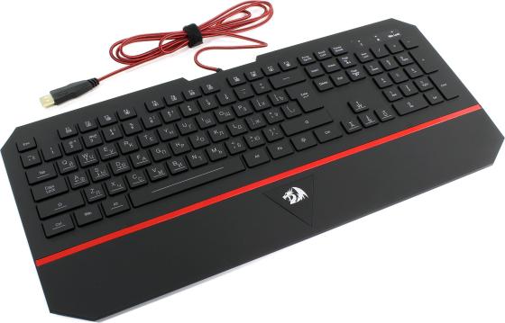 Клавиатура проводная Defender Redragon Karura K 502 USB черный красный