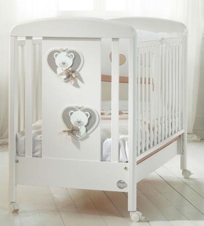 Кроватка-качалка Baby Expert Bon Bon Duetto (белый/серо-бежевый)