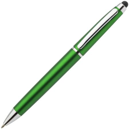 Шариковая ручка автоматическая Index IMWT1310/GN синий 1 мм со стилусом