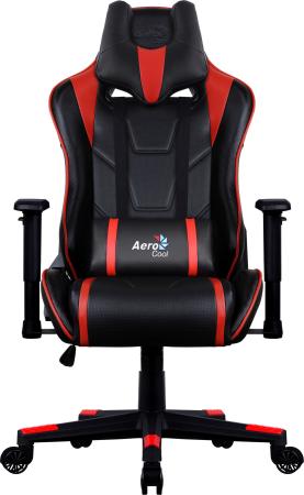 Кресло компьютерное игровое Aerocool AC220 AIR-BR черно-красное с перфорацией 4713105968385