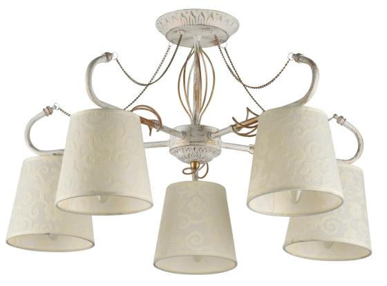 

Потолочная люстра IDLamp Vilucchio 556/5PF-Whitepatina