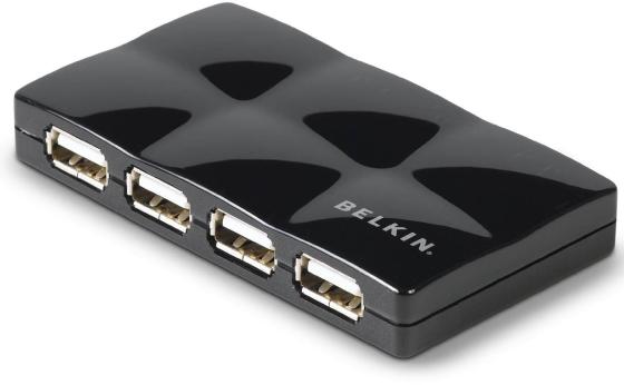 Концентратор USB 2.0 Belkin F5U701cwBLK 7 x USB 2.0 черный