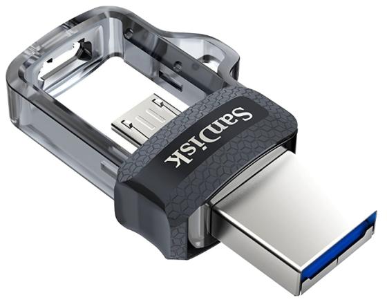 Флешка 32Gb SanDisk SDDD3-032G-G46 USB 3.1 microUSB черный