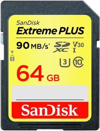Карта памяти SDXC 64Gb Class 10 Sandisk SDSDXWF-064G-GNCIN