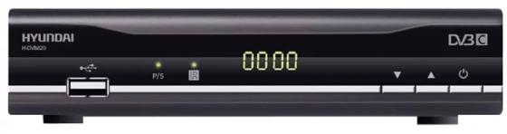 Тюнер цифровой DVB-C Hyundai H-DVB820 черный