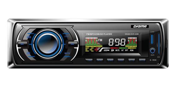 

Автомагнитола Digma DCR-320B USB MP3 FM 1DIN 4x45Вт черный