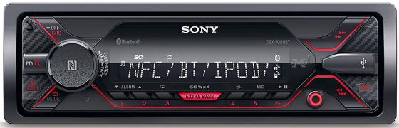 Автомагнитола SONY DSX-A410BT USB MP3 FM RDS 1DIN 4x55Вт черный