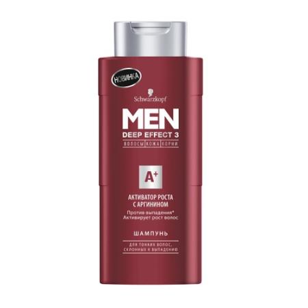 

Шампунь Schwarzkopf Men Deep Effect 3 Активатор роста с аргинином 250 мл