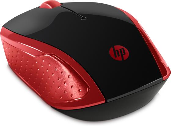 Мышь беспроводная HP 200 Emprs красный чёрный USB 2HU82AA