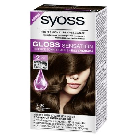SYOSS Gloss Sensation Краска для волос 3-86 Шоколадная глазурь 115 мл