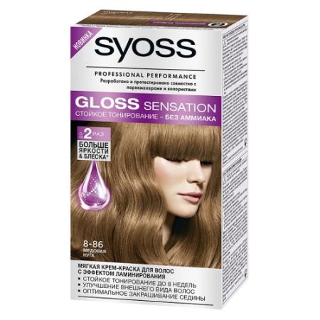 SYOSS Gloss Sensation Краска для волос 8-86 Медовая нуга 115 мл