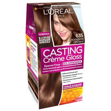 LOREAL CASTING CREME GLOSS Крем-краска для волос тон 635 Шоколадный пралин