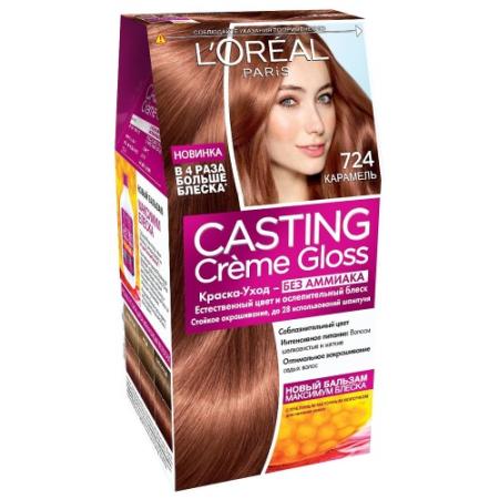 LOREAL CASTING CREME GLOSS Крем-краска для волос тон 724 карамель