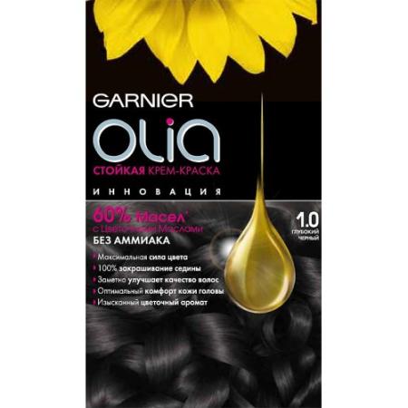 GARNIER Краска для волос OLIA 1.0 Глубокий черный